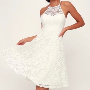 White lace Lulu’s dress NWT